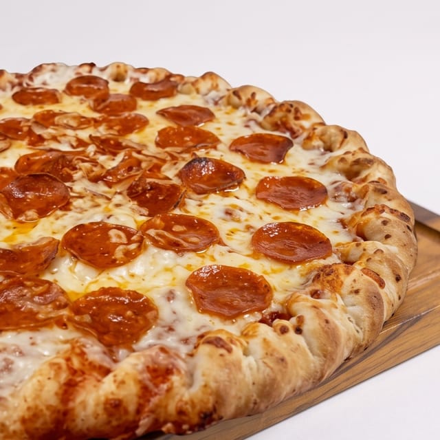 Big Howie 1-Topping Pizza 12pc Chicken & 24 Famous Potatoes.